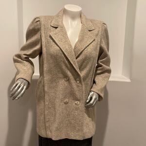 KARIZMA East LTD. Vintage Double Breasted Coat Beige Size 14